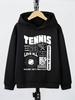 Children's Autumn/Winter Hooded Sweatshirt – Comfortable & Warm Athletic Top for Boys and Girls – Fun Graffiti Print