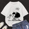 Mafalda Kawaii Graphic Print T-shirt Women Harajuku Aesthetic Pink Tops Y2k Casual Tshirt 2026 Newest Summer Fashion Female T Shirt
