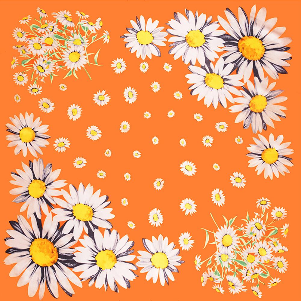 Women Malaysia Floral Printing Square Scarf