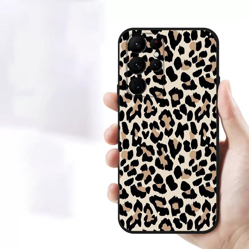 Чехол для телефона с леопардовым принтом для iPhone Samsung Galaxy Redmi Xiaomi Oppo OnePlus Note SA 7 8 9 10 11 12 13 14 20 21 22 23 53 54 Pro Max Plus Ultra