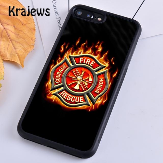 Чехол для телефона Krajews пожарно-спасательной службы для iPhone 14 5 6s 7 8 plus X XR XS 11 12 13 pro max Samsung Galaxy S21 S22ultra