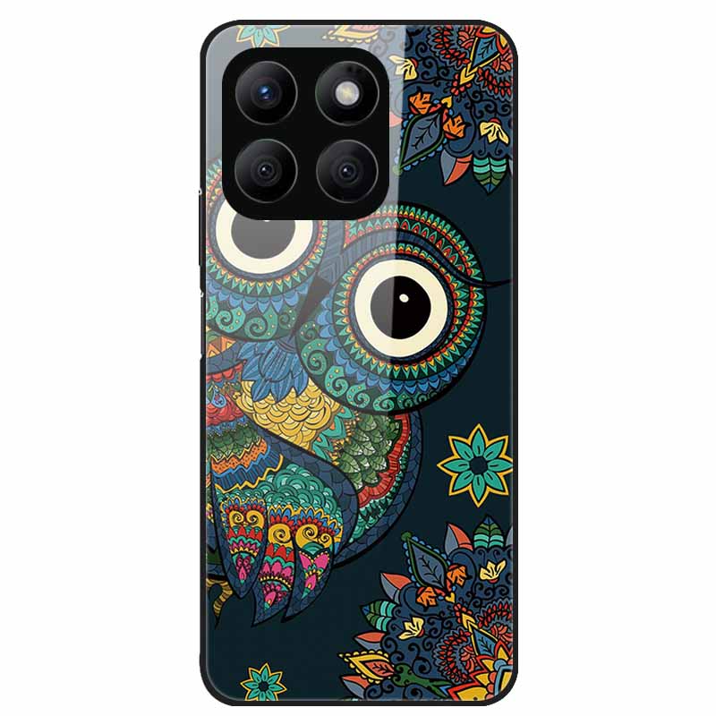 For Honor X8C Case Tempered Glass Hard PC Back Shell for Honor X8C 4G Phone Cases Bumper Covers for HonorX8C X 8C Fashion Shells