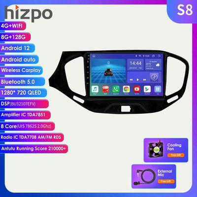 AI Pro 2din Android автомобильный радиоприемник мультимедийный видеоплеер для LADA Vesta Cross Sport 2015-2018 Carplay 4G GPS-навигация SWC RDS DVR OBD2 USB BT NO DVD