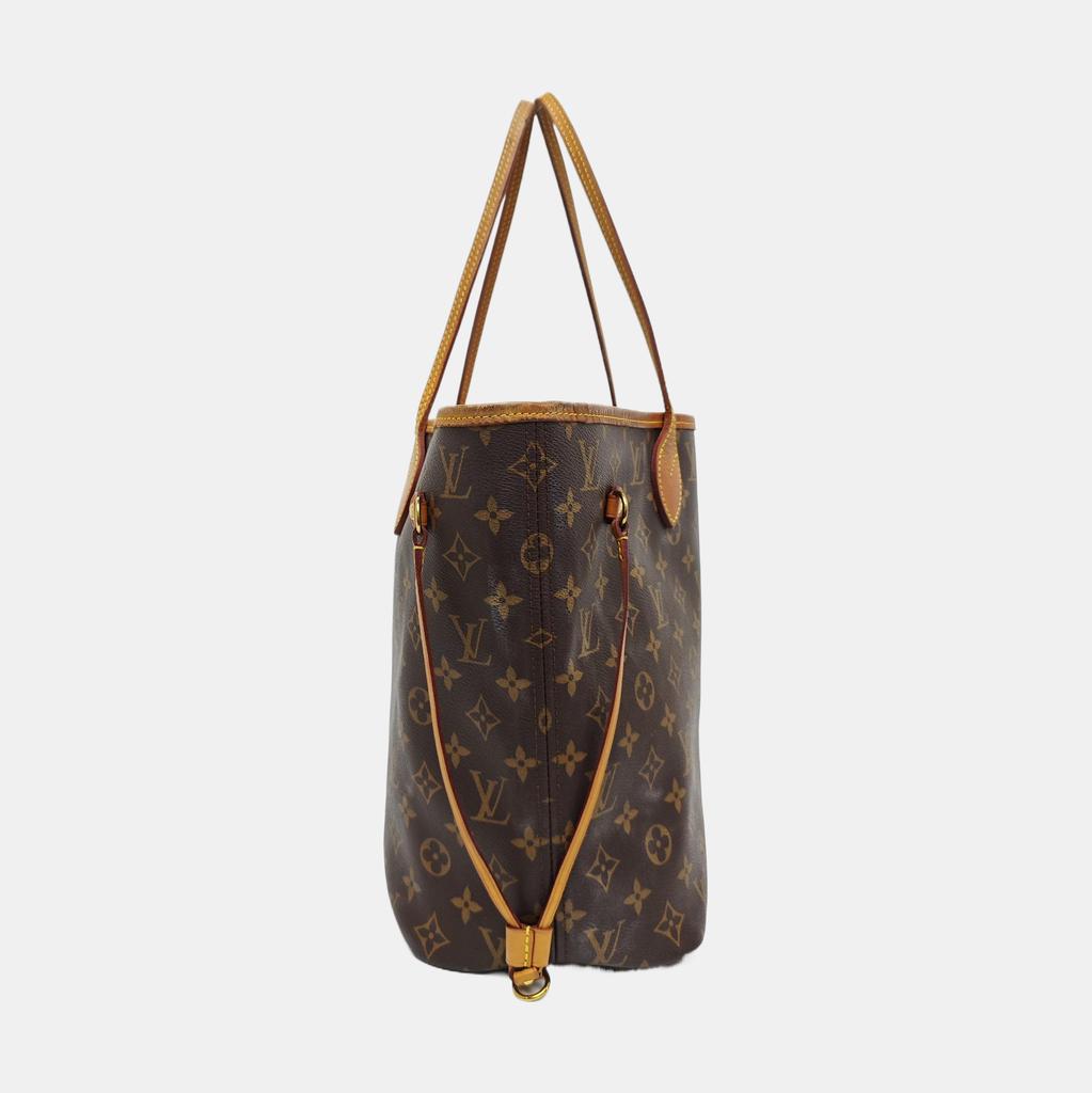 [Б/У] Сумка-тоут Neverfull Mm Monogram из канвы с покрытием и кожаной отделкой - Удовлетворительное состояние #1J2U9N6