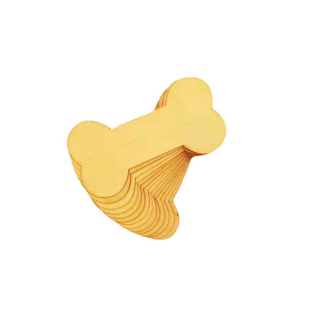 30 PCS Wooden Hollow Dog Bone Wooden Paw Print Crafts DIY Gift Party Decoration Label Painting Handmade