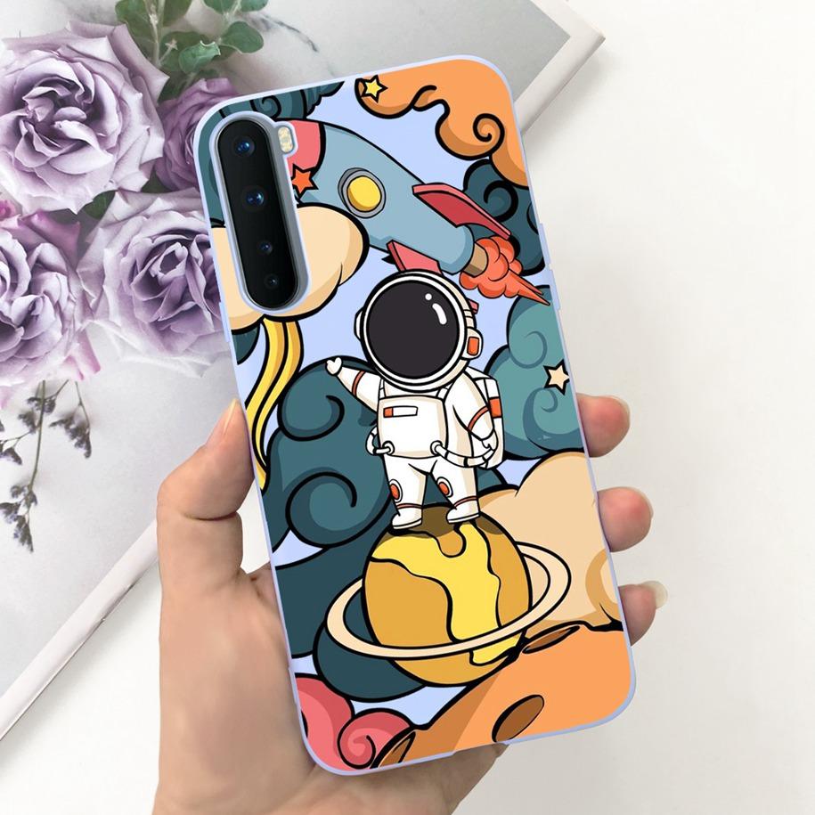 Для чехла OnePlus Nord AC2001 AC2003 Ударопрочный чехол Милый Астронавт Силиконовый Funda Для One Plus Nord Чехол OnePlus 8 Nord Capa