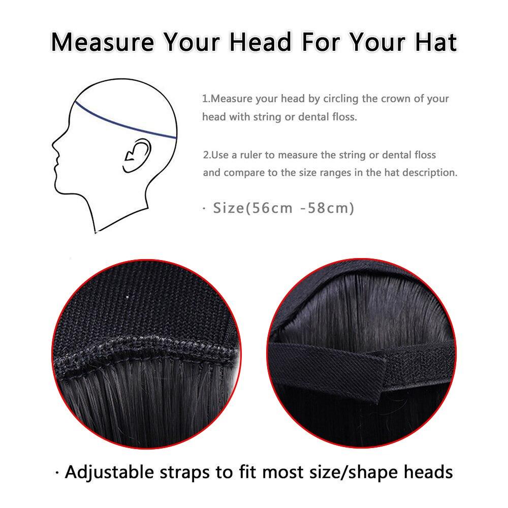 LUPU Синтетический парик для бейсбольной кепки, короткие прямые парики, черный, коричневый, регулируемые парики с естественным соединением для женщин