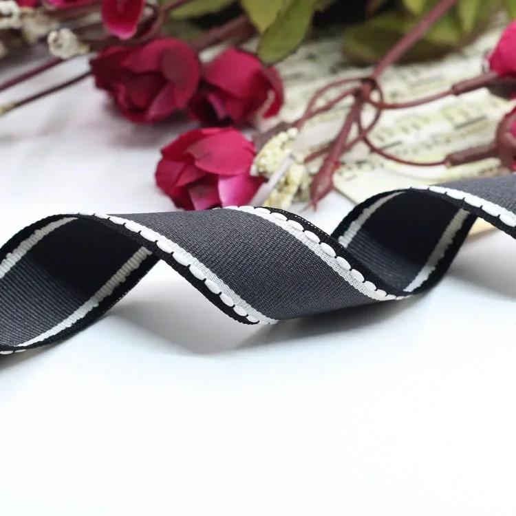 1'' (25mm) 1meter Jump Line Grosgrain Satin Ribbon DIY Handmade Arts Decorative Crafts Hair Bow Sewing Clothing Accessories