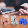 Alloy&Plastic Infinity Cube Fidget Toy Ultra-Durable Sensory Stress Reliever for Adults & Kids Anxiety Relief Gift