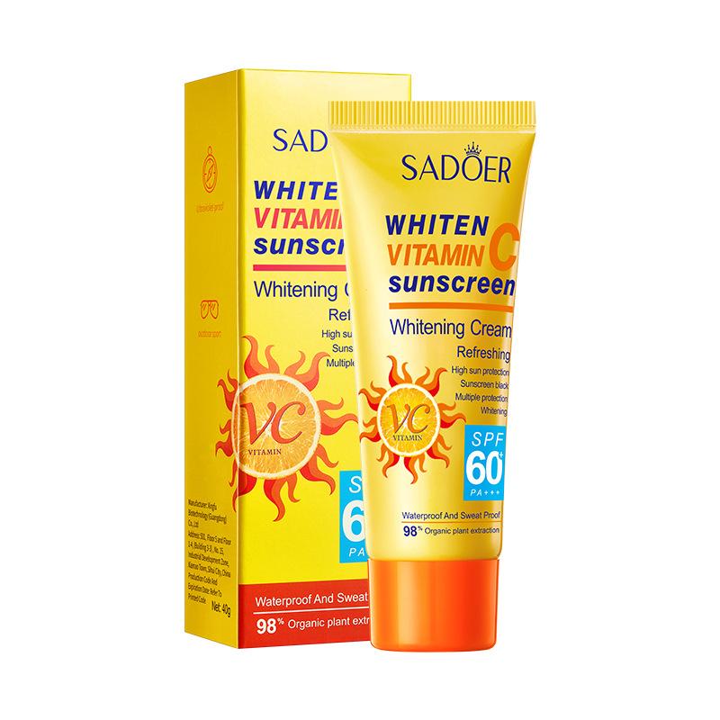 Солнцезащитный крем SPF60 + VC SADOER Vitamin C Isolation Освежающий солнцезащитный крем
