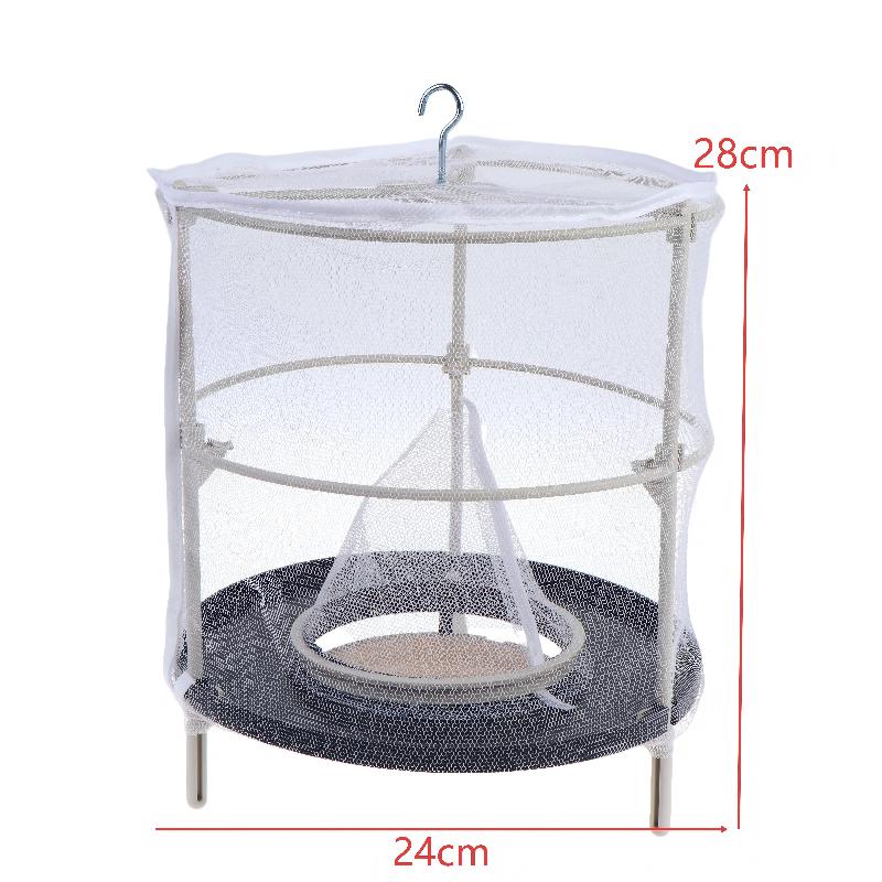 Fly Trap Cage Hanging Insect Catcher Net Portable Fold Insect Trap For Outdoor Garden Orchard Vegetable Farm Reusable Fly Mesh