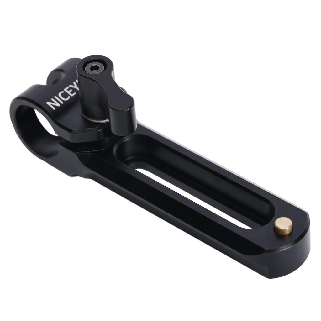 NICEYRIG Nut Rail for Camera NATO Rail with Pin To Prevent Falling 15mm Rod Clamp with Screw Length 80mm DSLR Equipment Photography Equipment