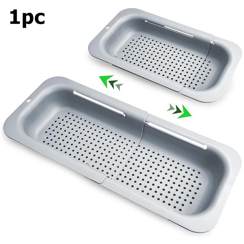 Home Colander Over the Sink Colander for Kitchen Sink Over the Sink Strainer Basket Vegetables Fruits Pasta Collapsible Colander6