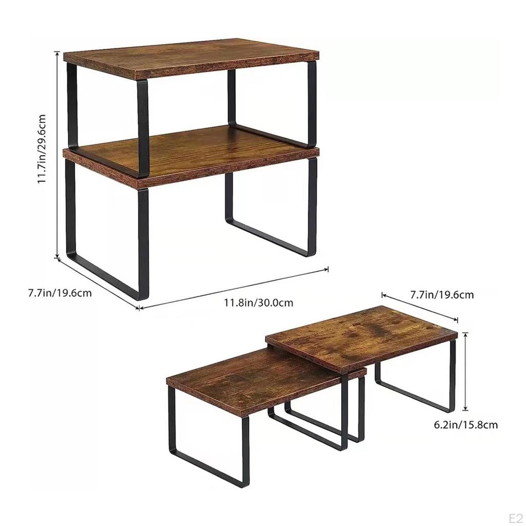 Шкаф-органайзер, полки для кухонного стола, штабелируемая стойка для специй и приправ для кладовой на рабочем столе
