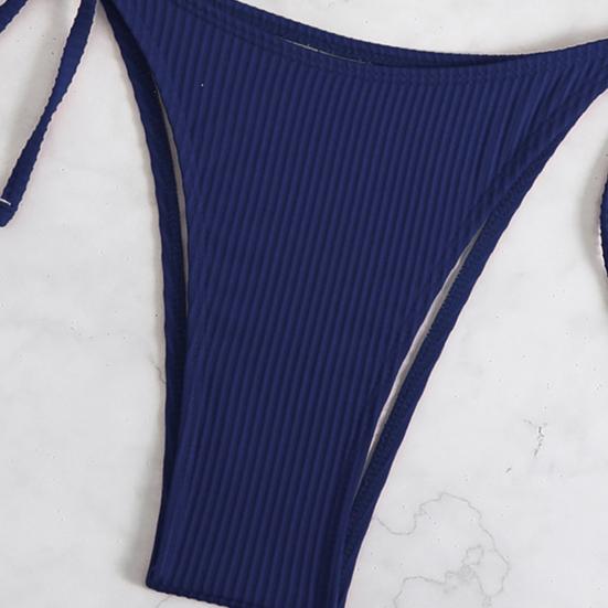 Женский комплект бикини с завязками по бокам, двухсекционный купальник с декором в виде морской звезды, сексуальный треугольник