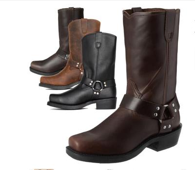 Новые большие европейские и американские мужские ботинки обувь мужские ботинки высокие ботинки трендовые мотоциклетные мужские ботинки