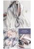 90 Silk Large Scarf for Women - Spring Autumn Fashion 100% Mulberry Silk Printed Satin Scarf