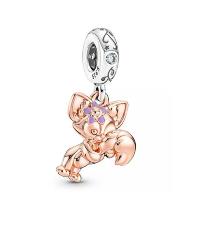 925 Silver Dumbo Mickey Mouse Charm Bead DIY Fine Jewelry Bracelet Pendant