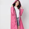 New Fashion Lightweight Women Zip Raincoat Waterproof Long Rain Coat Adults Outdoor Hiking Windproof Men Biker Rainwear Jacket