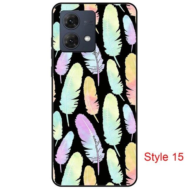 Чехол для Motorola Moto G84 MotoG84, черная задняя крышка, чехол 6,5 дюйма, противоударный мягкий бампер, противоскользящий прочный ТПУ, полная защита