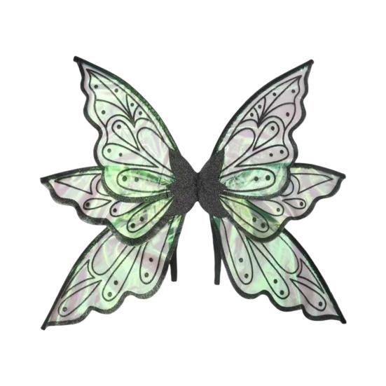 Fairy Wings for Girls Glitter Transparent Butterfly Wings Fairy Costume Halloween Angel Elf Dress Up Accessories for Masquerade Photography