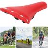 High Quality Road Bike Soft Seat Shockproof Waterproof Saddle Bicycle Accessory(Red)