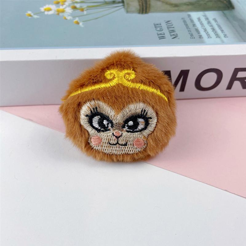 Мультяшная плюшевая кукла-обезьянка, брелок, подвеска, милая брошь в виде маленькой обезьянки, украшения для рюкзака, аксессуары, подарки на день рождения