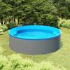 vidaXL Piscine à éclaboussures 350x90 cm Gris