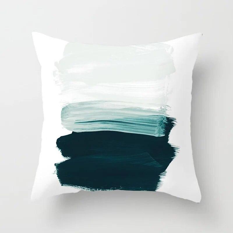 Подушка с геометрическим рисунком, современный простой печатный узор, чехол для диванной подушки, наволочка, домашнее вечерние автомобильное постельное белье