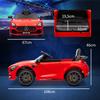 Electric Kids' Car, Mercedes, 3-5 km/h, Remote Control, Light & Music, Red