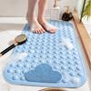 1 шт. ПВХ Нескользящий коврик для душа с присосками и дренажными отверстиями, Массажный коврик для душа, Коврик для ванной, Коврик для ванны, Коврики для ванной