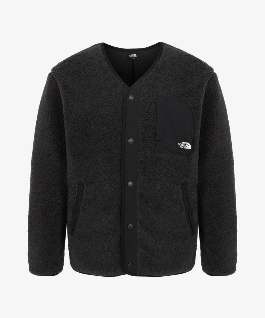 The North Face Nj4Fr57A Кардиган из флиса с текстурой "плюш", цвет угольный
