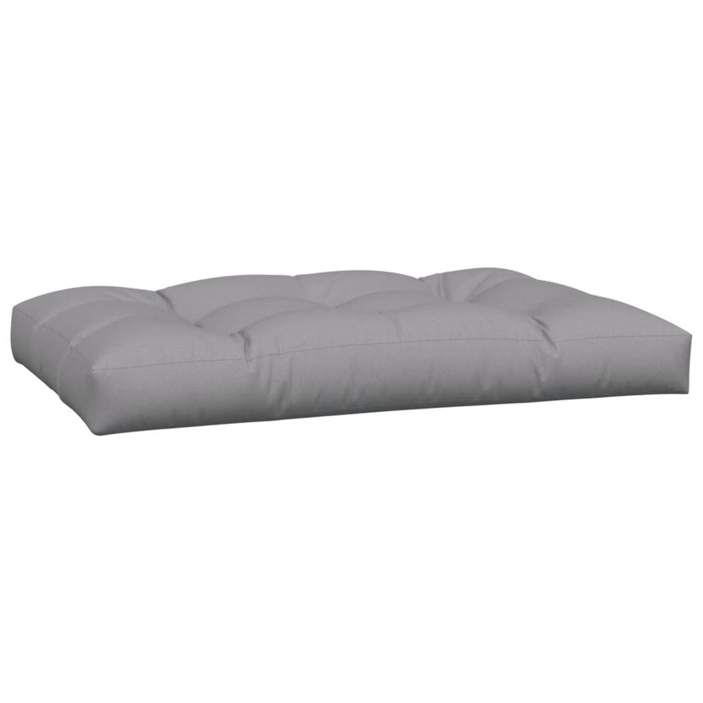 2 Piece Pallet Cushions Gray Fabric