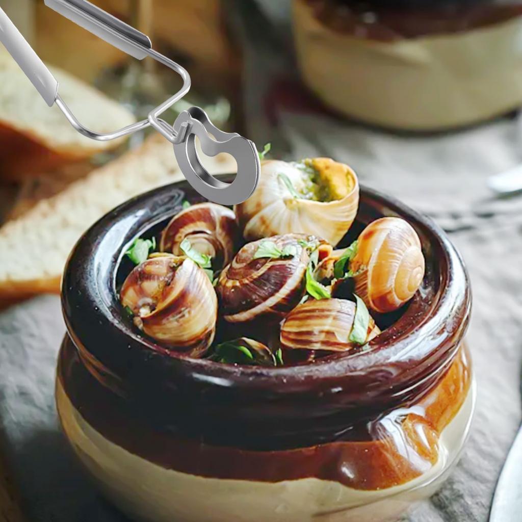 Удобные щипцы для улиток Escargot Snail Tongs из нержавеющей стали