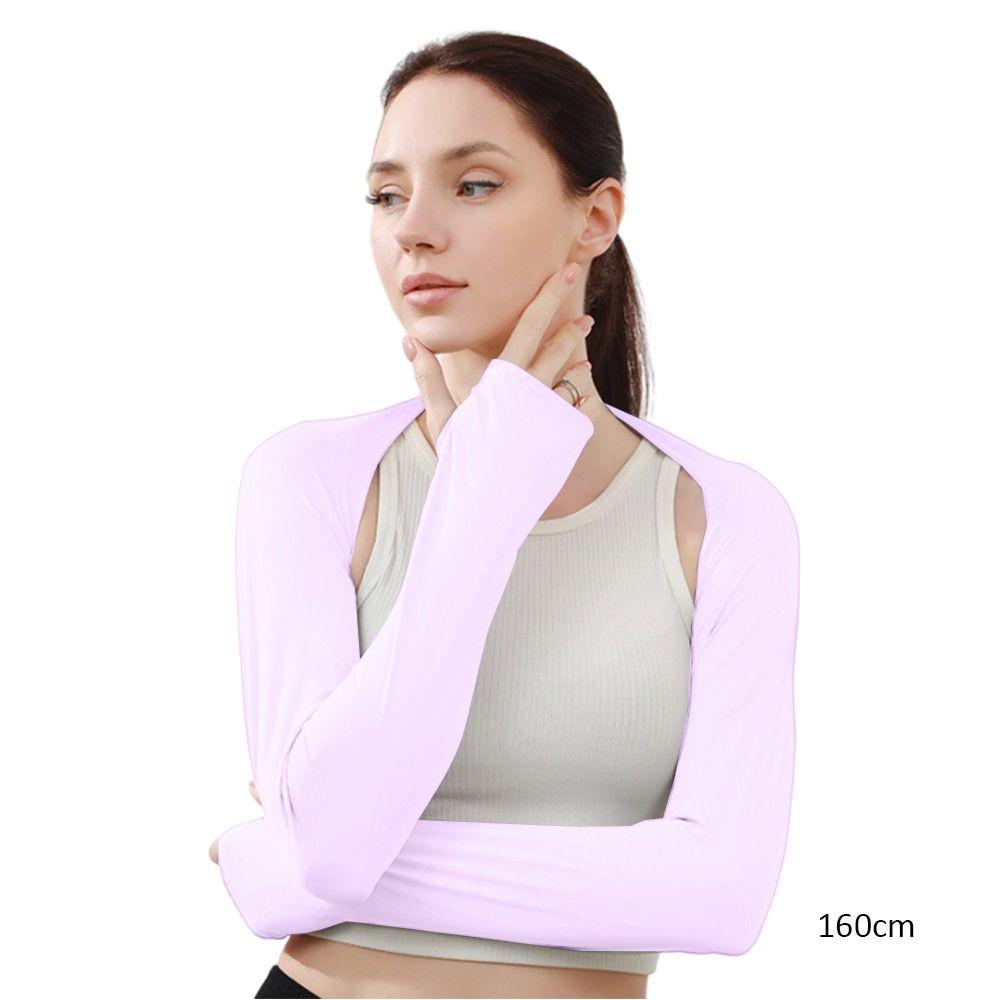 Sun Protection Ice Arm Sleeves Air-conditioned Shirt Open Cover Arm Cover Raglan Sleeve Summer