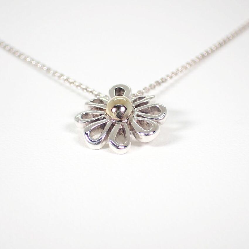 [Used] TIFFANY 925/750 Daisy Pendant/Necklace/j18-3