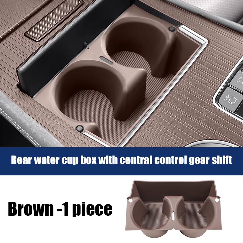 Car center console gear shift rear water cup box interior supplies for Toyota Sienna XL40 2024 2025