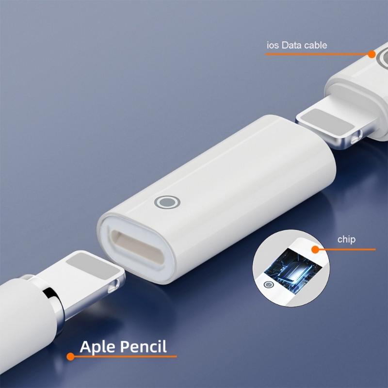 Адаптер-зарядка для Apple Pencil 1-го поколения, разъем для зарядки «мама-мама» для стилуса 1-го поколения