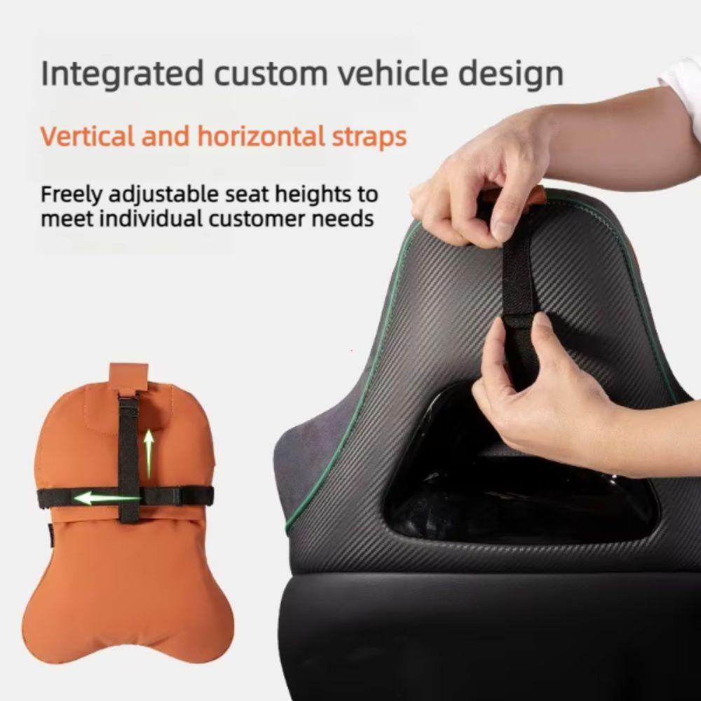 Breathable Car Seat Headrest Height Adjustable Back Support Pillow Cloud Cotton Neck Pillow Travel