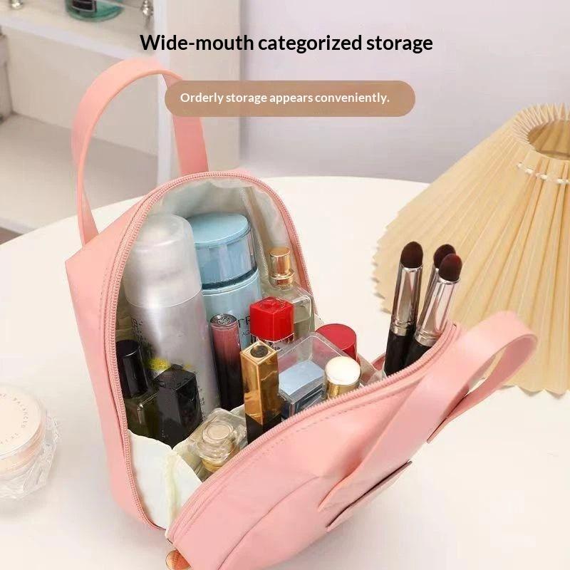 Handheld Women'S Cosmetic Bag Portable Storage Bag Large Capacity Makeup Pouch Travel Organizer Essentials Toiletry Bags