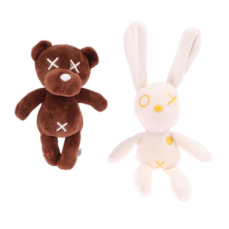 Lovely Cartoon Rabbit Doll Plush Keychain Stuffed Bear Dolls Keyring Cute Bag Pendant For Kid Girl Gifts