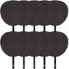 Jumbo Fans of Matte Black Cheering Concert Handmade Fan Materials (Set 10) - Fans, Plain, Fans,