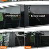 4Pcs Window Trim Covers Center Film Column B C Pillar Posts Sticker Car Accessories for Toyota Tundra Crew Max Cab/Double Cab 2007-2020