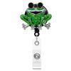 Sea Turtle Butterfly Card Retractable Badge Reel with Diamond Decor Staff Nurse Work Card Clip Lanyard Pass Access Bus Card Clip