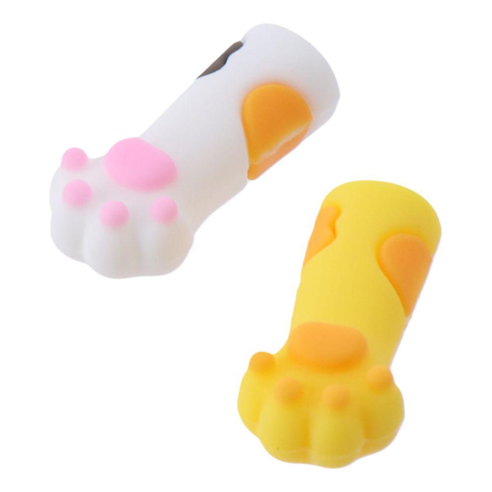 5 Color Cat Paw Stoppers Silicone Knitting Needle Needle Minder Knitting Accessories