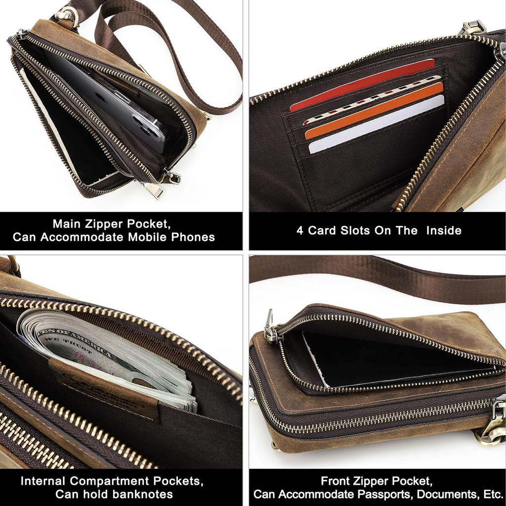 Мужская сумка через плечо из натуральной кожи, маленькая сумка для телефона, сумки на плечо для мужчин, винтажные мужские сумки-мессенджеры