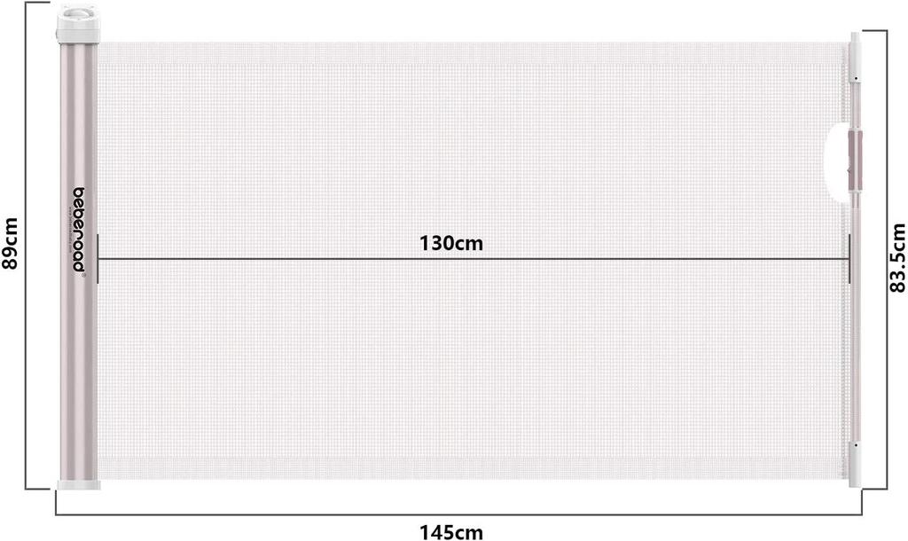 Beberoad Baby Gate Pet Gate Высота 76 см с удлинительной рамой Автоматический замок Не требуется сверления Открывается и закрывается на 90 градусов Передняя и задняя безопасность