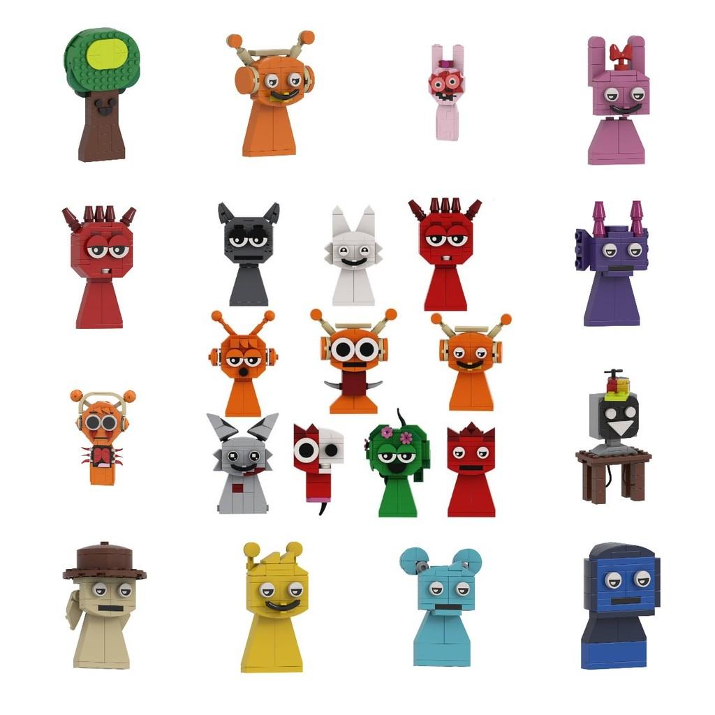 Building Sprunki Game Block Toys Model Cartoon Children Puzzle Figure Dolls