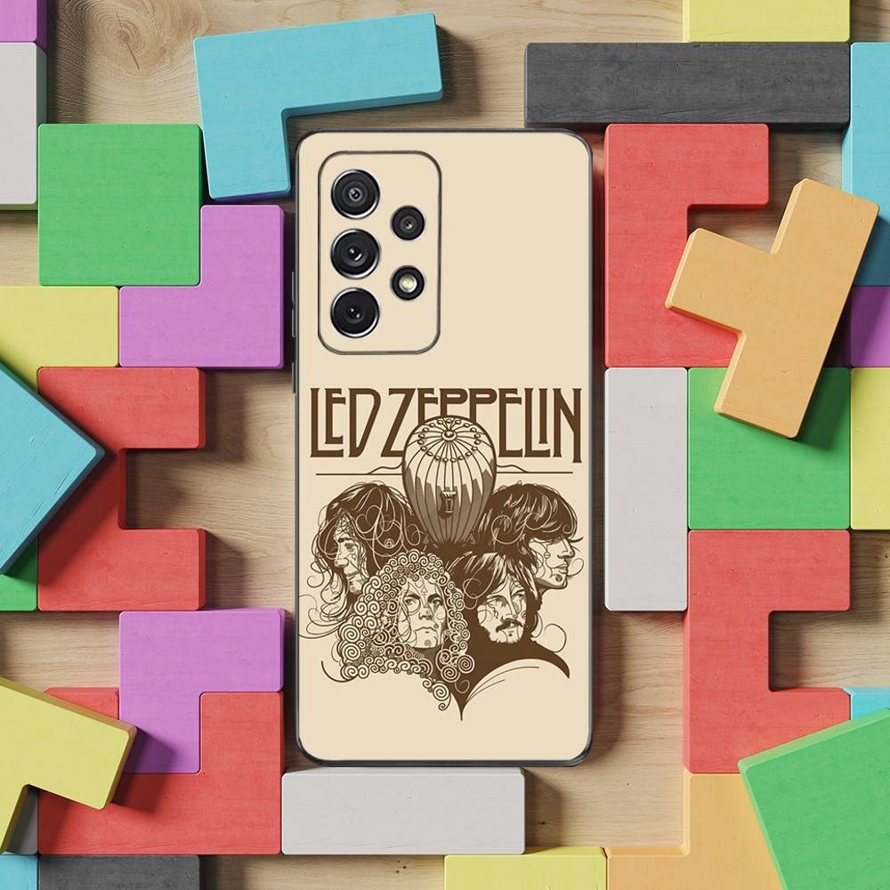 Hot L-Led Z-Zeppelins Band Phone Case For Samsung S25,S24,S23,S22,S21,S20,S10,Ultra,Plus,Lite,FE,Soft Silicone Black Cover
