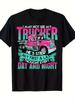 Trucker Wife 180g/220G Cotton Crew Neck Funny T-Shirt